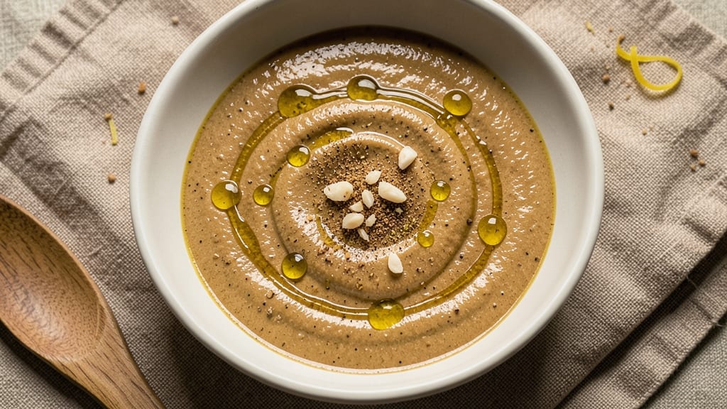 Arabic Tahini Sauce Recipe: Nutty-Smooth Dip With Celery Crown Crunch
