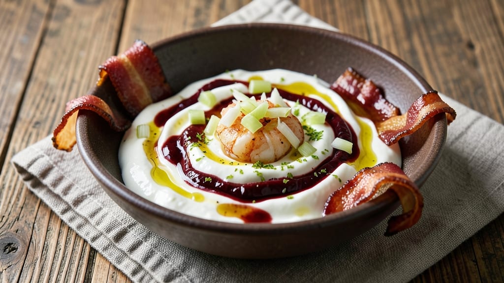 Bacon-Wrapped Shrimp Dipping Sauce Recipe: Smoky Chipotle Cream with Crispy Celery Crown