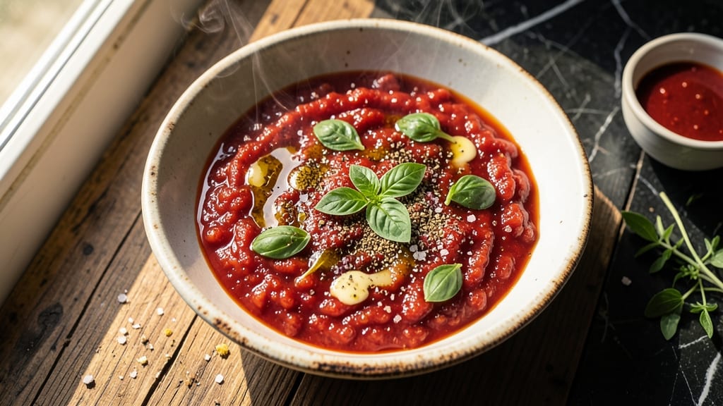 Authentic Sicilian Pizza Sauce Recipe: Slow-Simmered Umami With Herbs and Garlic