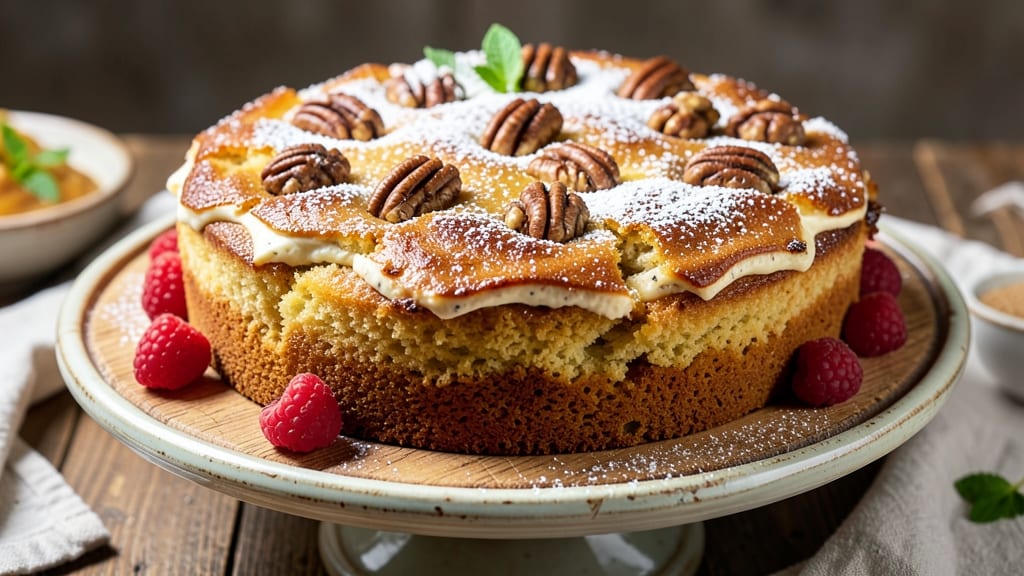 Applesauce Walnut Cake Recipe: Moist Layers With Nutty Crunch
