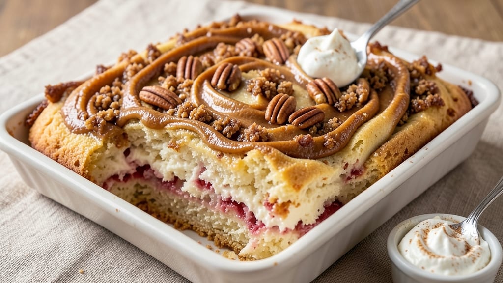 Applesauce Sour Cream Coffee Cake Recipe: Moist Layers With Warm Spice Swirl