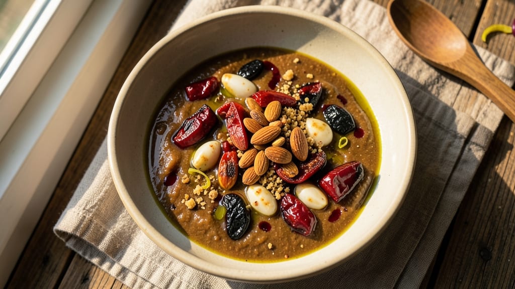 Almond Romesco Sauce Recipe: Nutty-Smoky Depth With Crunchy Celery Crown
