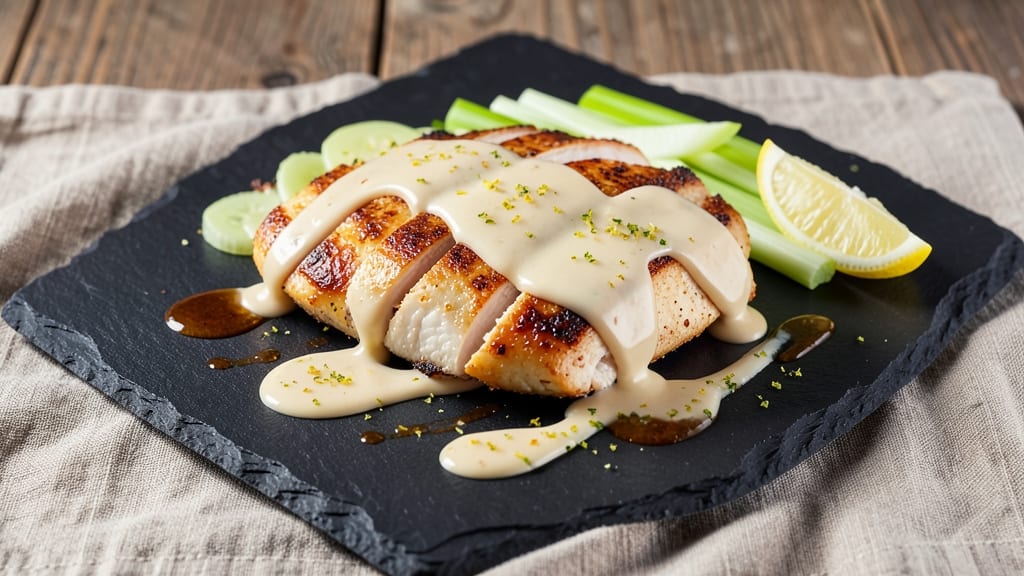 Mikuni White Sauce Recipe: Velvety Egg-Yolk Emulsion With Celery Crown Crunch