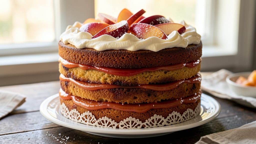 Applesauce Layer Cake Recipe: Spiced Moistness with Buttery Vanilla Swirl