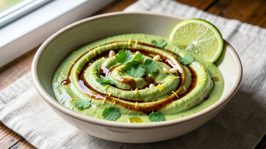 Avocado Egg Roll Dipping Sauce Recipe: Creamy Avocado-Tahini Swirl With Zesty Lime Kick
