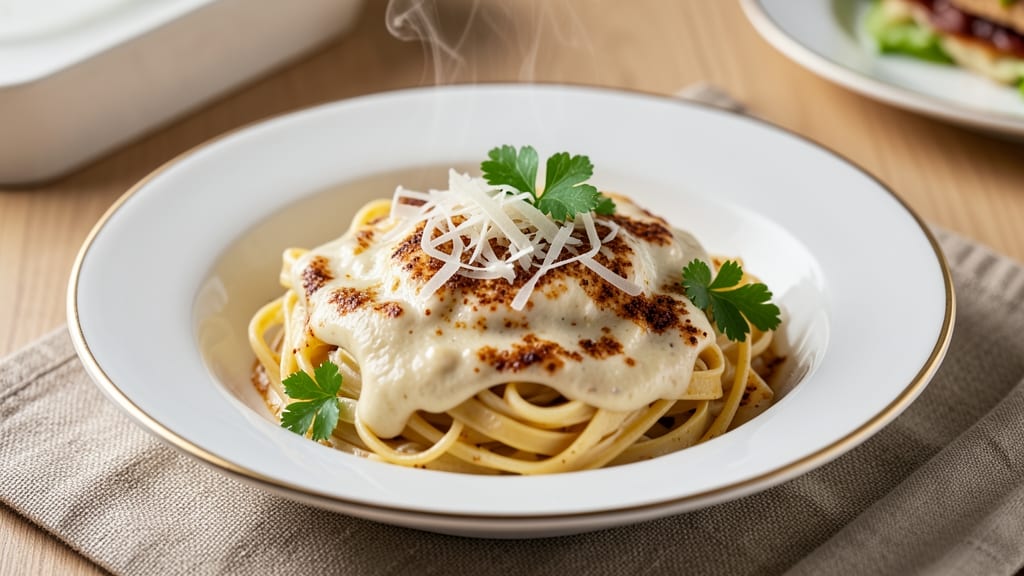 Mario Batali's Alfredo Sauce Recipe: Egg-Emulsified Richness With Hidden Vinegar Zing