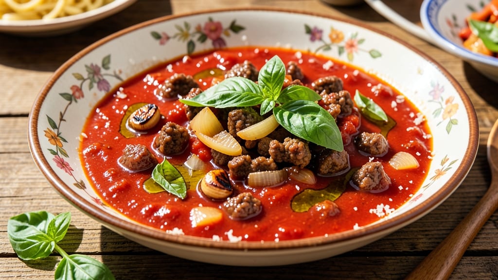 Authentic Italian Homemade Spaghetti Sauce Recipe: Slow-Simmered Umami Depth With Fresh Basil Finish