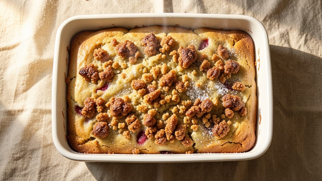 Applesauce Coffee Cake With Crumb Topping Recipe: Warm Spice Swirls and Buttery Crunch