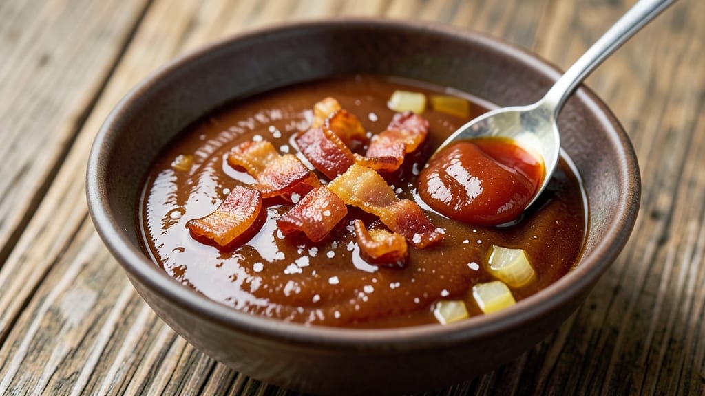 Bacon Bourbon BBQ Sauce Recipe: Smoky-Sweet Glaze With Crunchy Celery Crown