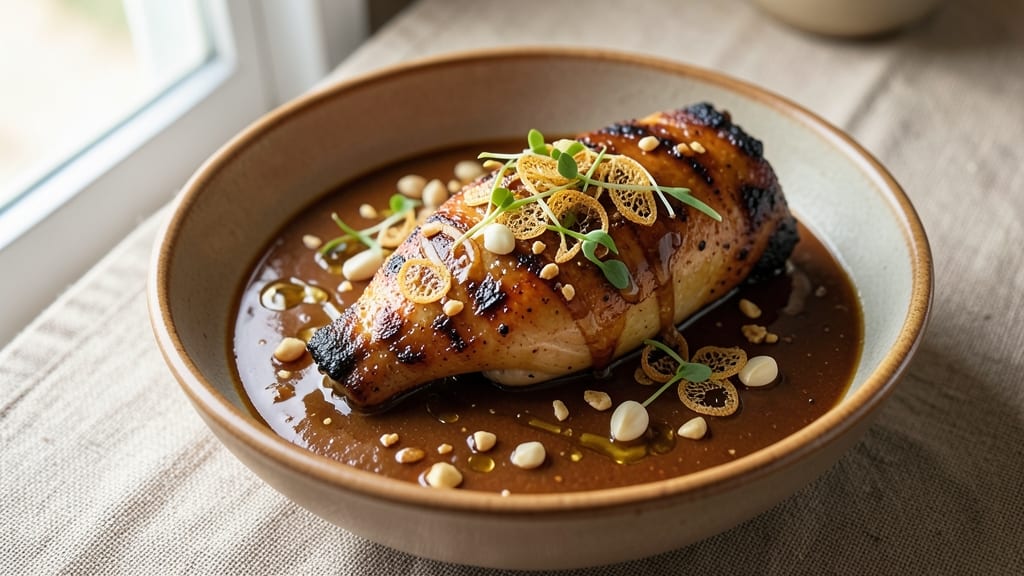 Barbecue Peanut Sauce Recipe: Smoky-Sweet Glaze With Crunchy Celery Crown Topping