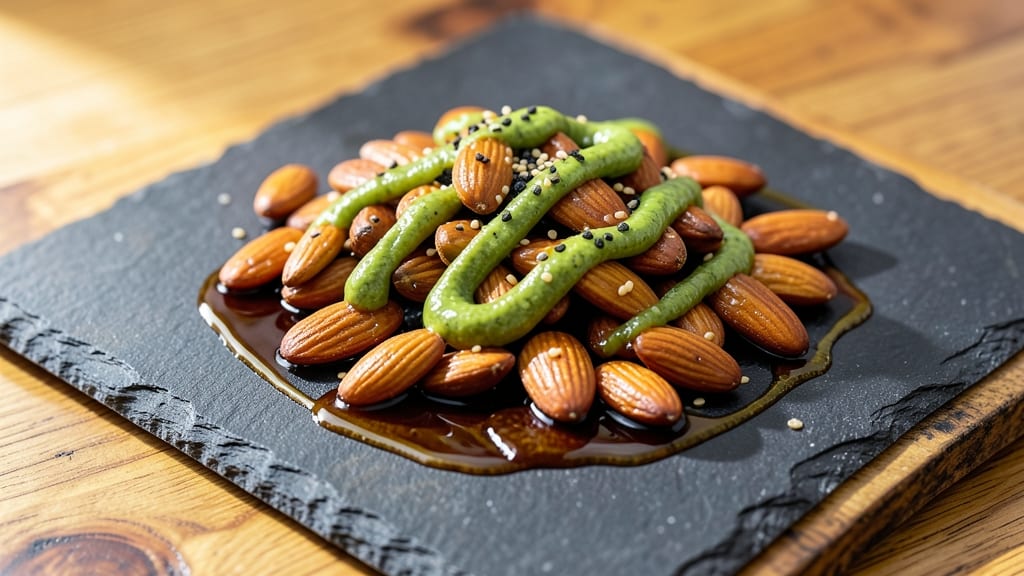 Almonds With Wasabi and Soy Sauce Recipe: Crunchy Heat for Nuts in 10 Minutes