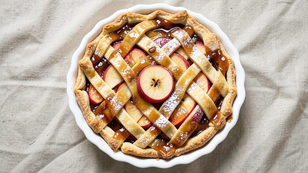 Apple Tart With Caramel Sauce Recipe: Flaky Crust and Warm Spiced Filling