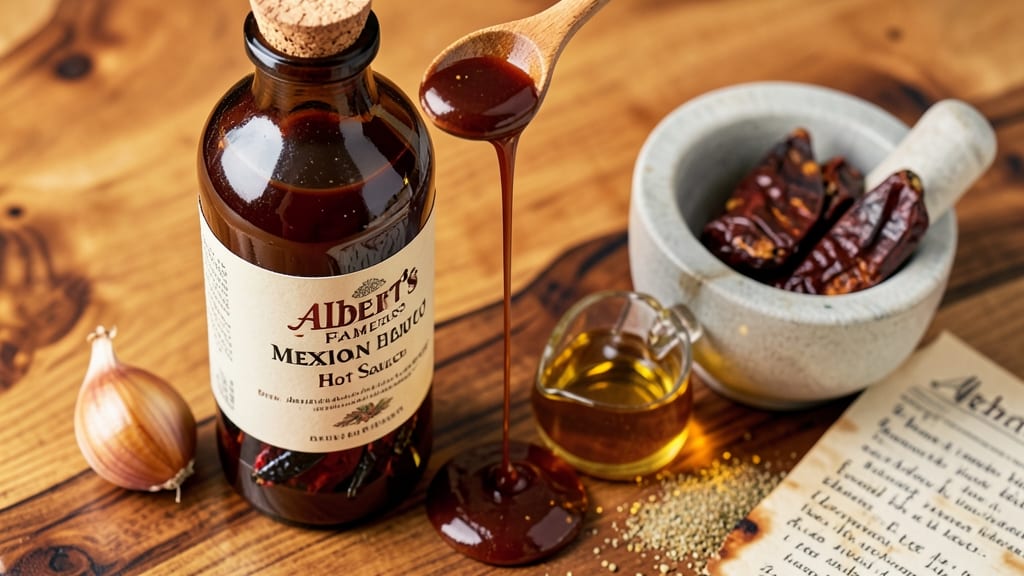 Albert's Famous Mexican Hot Sauce Recipe: Smoky Chipotle Heat With Crunchy Celery Crown Topping