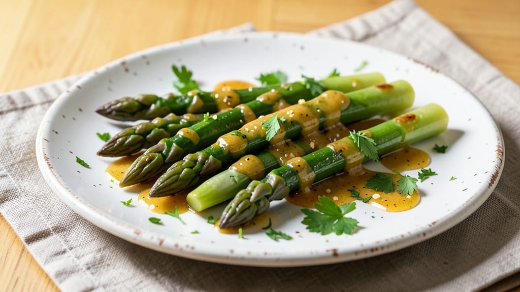 Asparagus With Lemon Butter Sauce Recipe: Bright Zesty Glaze for Steamed Greens