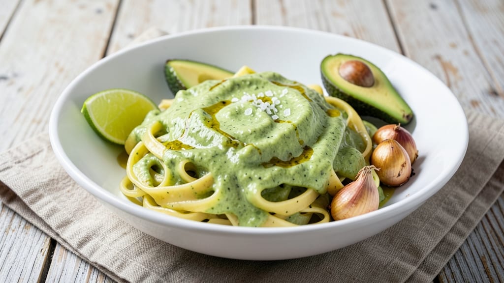 Avocado Cream Pasta Sauce Recipe: Silky Avocado Base With Bright Lime Zing